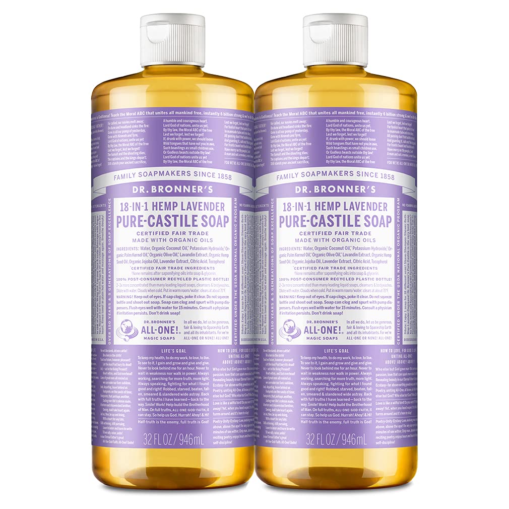 Foto 2 pulgar | Jabón Líquido Dr. Bronner's Pure-castile Lavender 946 ml Paquete de 2 - Venta Internacional