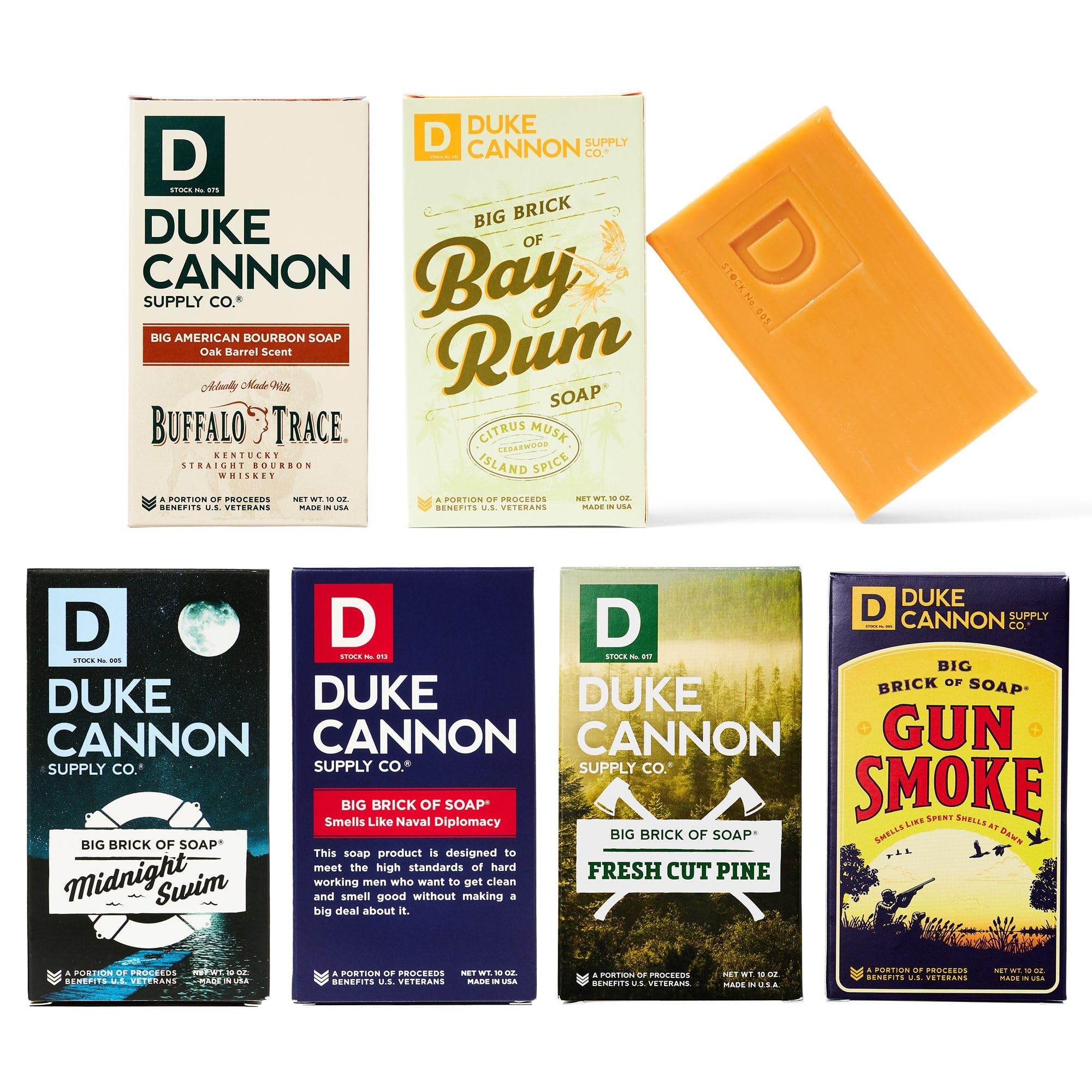Barra De Jabón Duke Cannon Supply Co. Big Brick, 300 Ml, Paquete De 6 - Venta Internacional.
