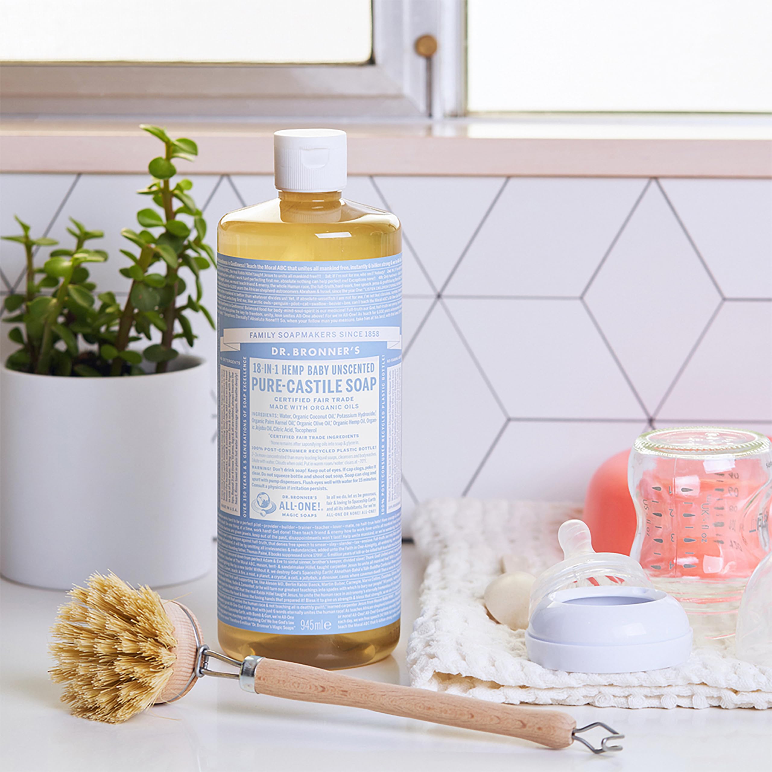 Foto 4 pulgar | Jabón Líquido Dr. Bronner's Pure-castile Baby sin Perfume 946 Ml Paquete de 2 - Venta Internacional
