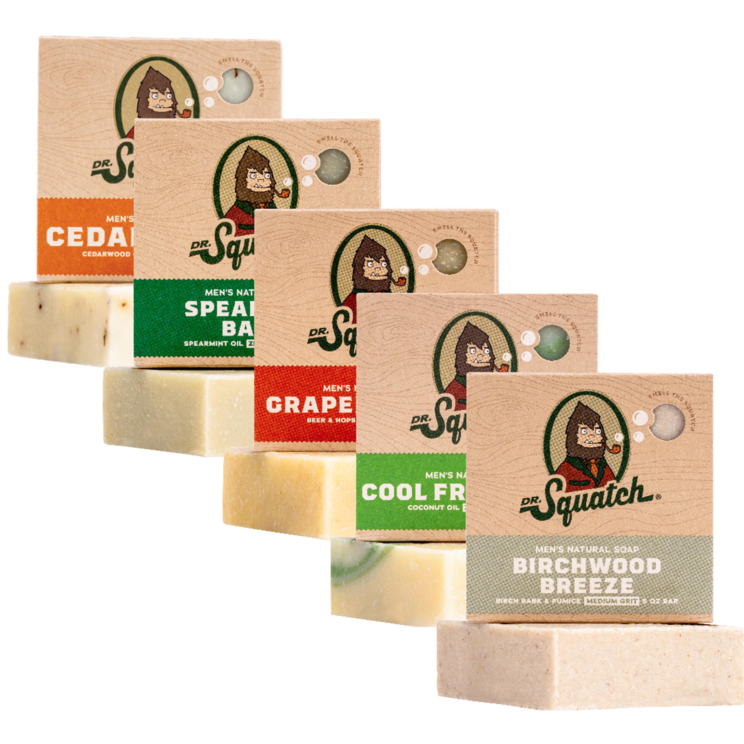 Foto 1 | Set de Regalo Dr. Squatch Jabón en Barra Natural para Hombre 5 Piezas - Venta Internacional