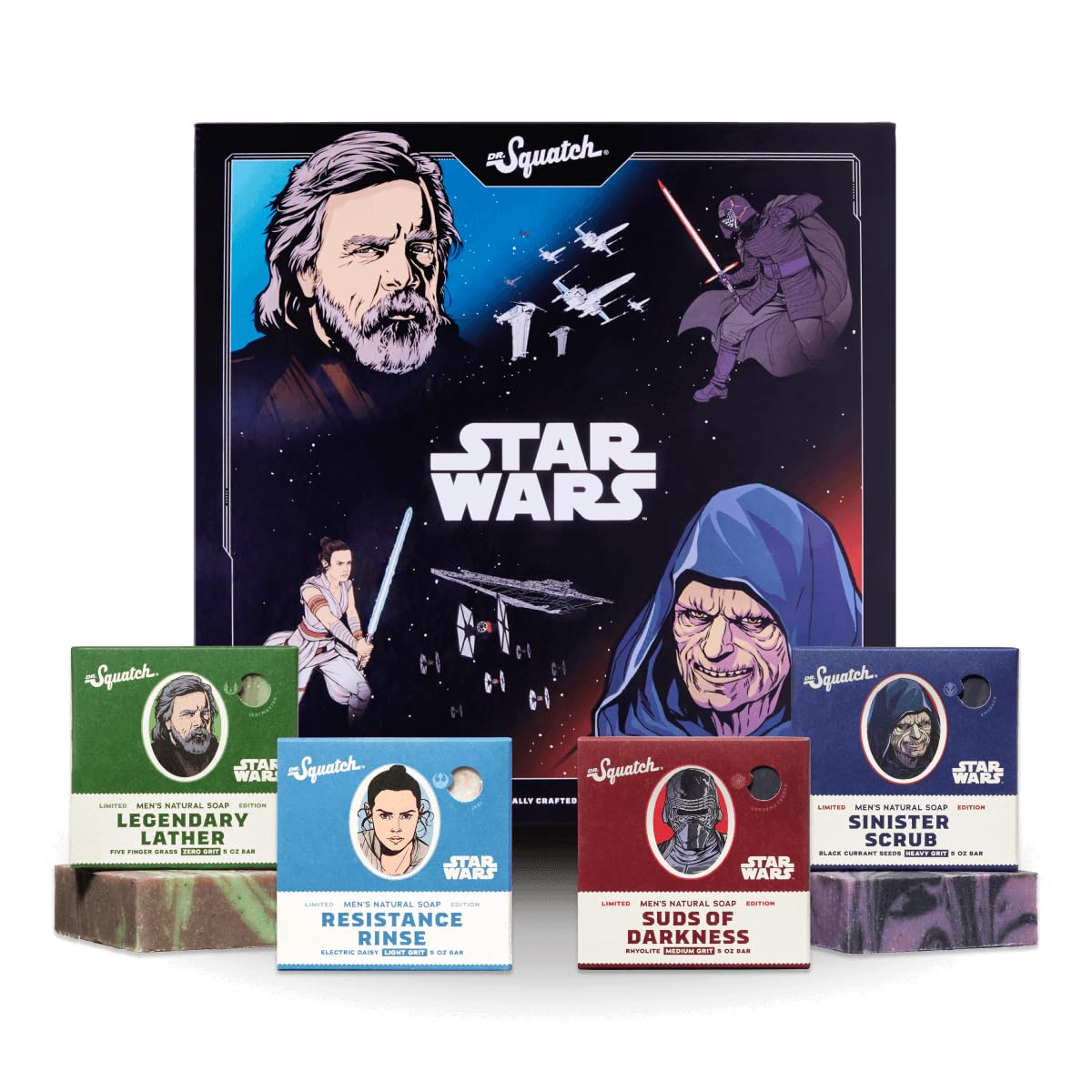 Foto 1 | Paquete De 4 Barras De Soap Dr. Squatch Star Wars Episode Ii - Venta Internacional.