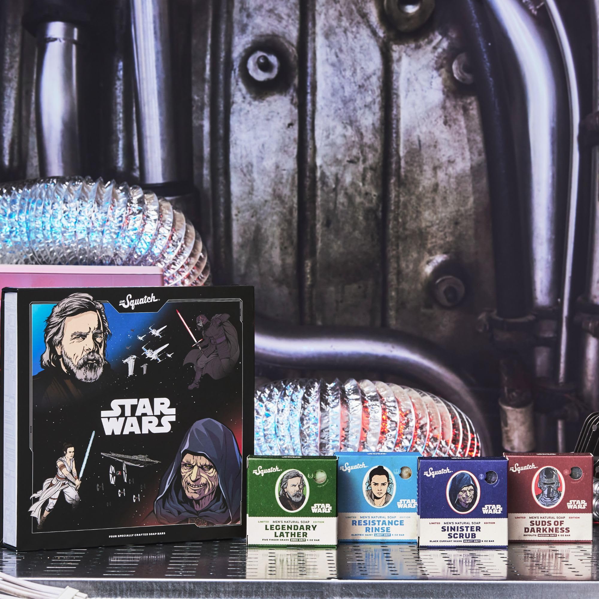 Foto 5 pulgar | Paquete De 4 Barras De Soap Dr. Squatch Star Wars Episode Ii - Venta Internacional.