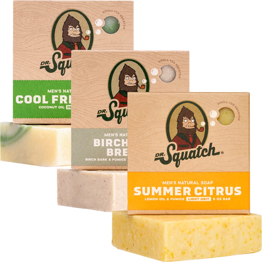 Foto 1 | Jabón en Barra Dr. Squatch Natural Cold Process 3 Piezas para Hombre - Venta Internacional
