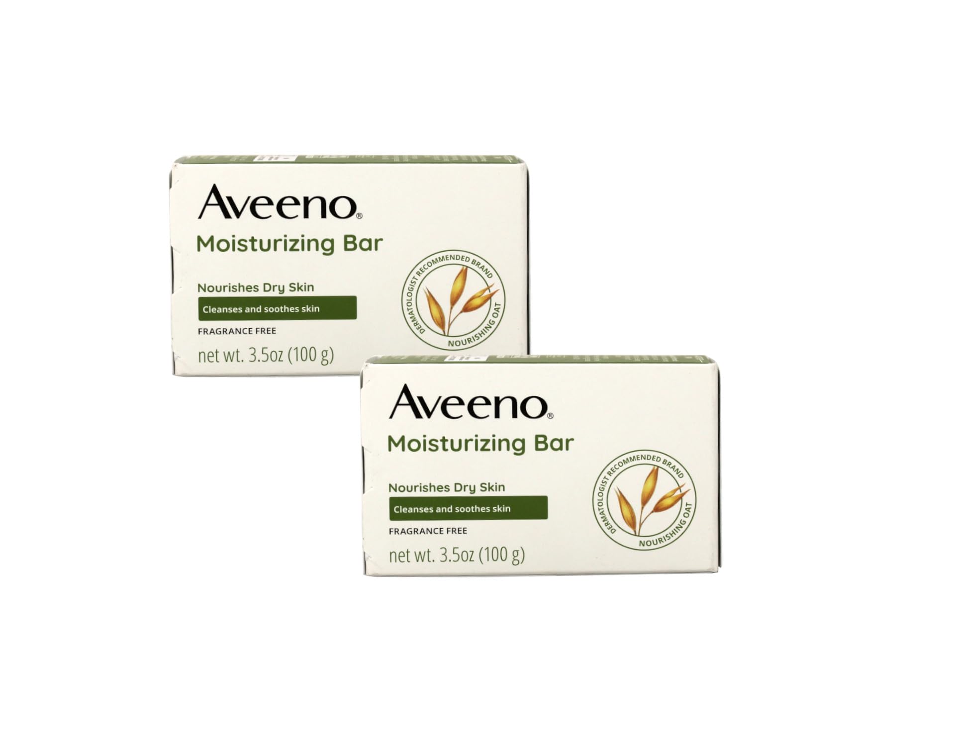 Foto 2 pulgar | Barra Hidratante Aveeno Naturals Para Piel Seca, 100 Ml (paquete De 2) - Venta Internacional.