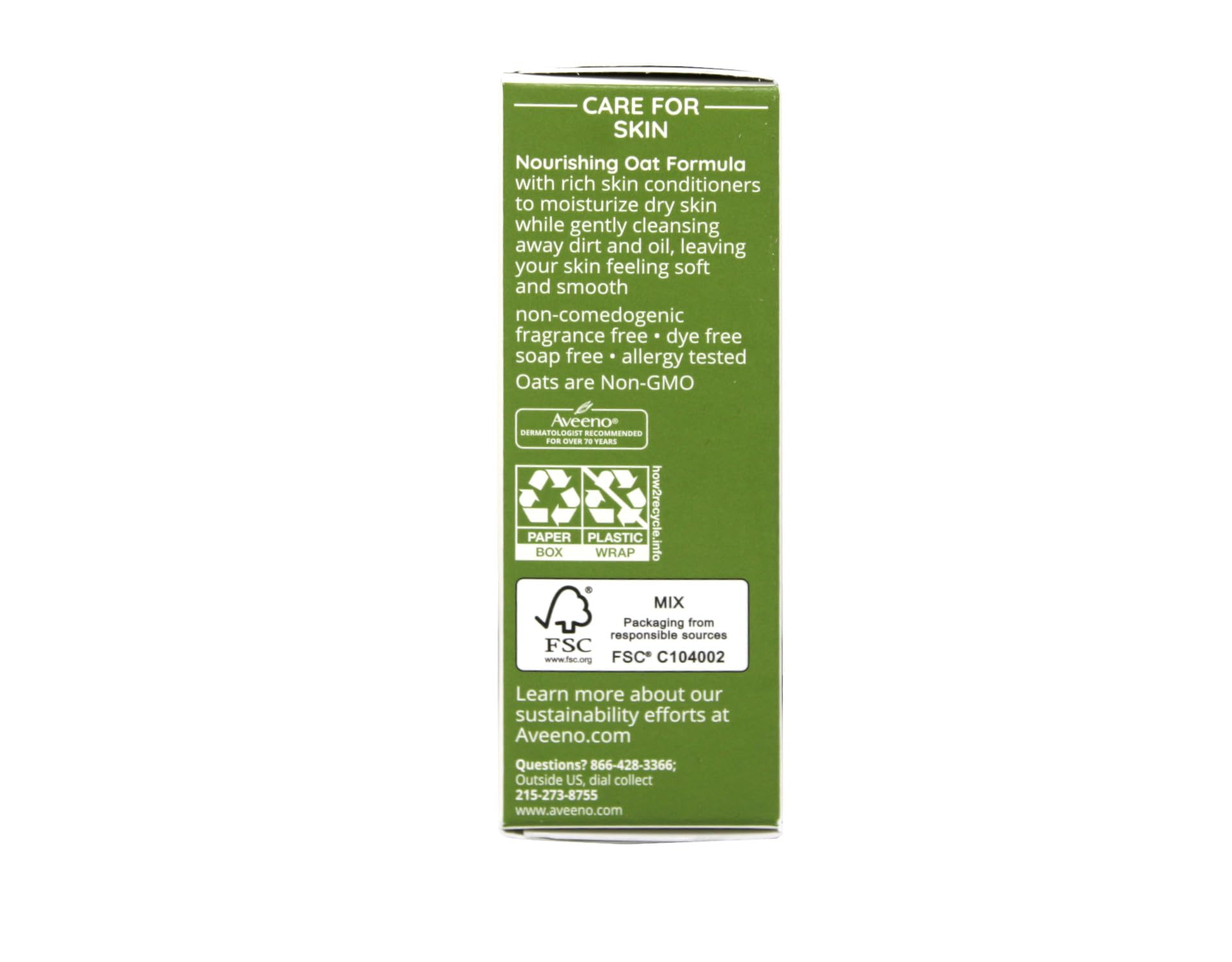 Foto 8 pulgar | Barra Hidratante Aveeno Naturals Para Piel Seca, 100 Ml (paquete De 2) - Venta Internacional.