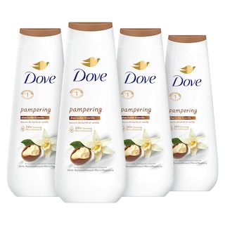 Foto 1 | Gel de Baño Dove Pampering con Manteca de Karité y Vainilla 600 Ml X 4 - Venta Internacional