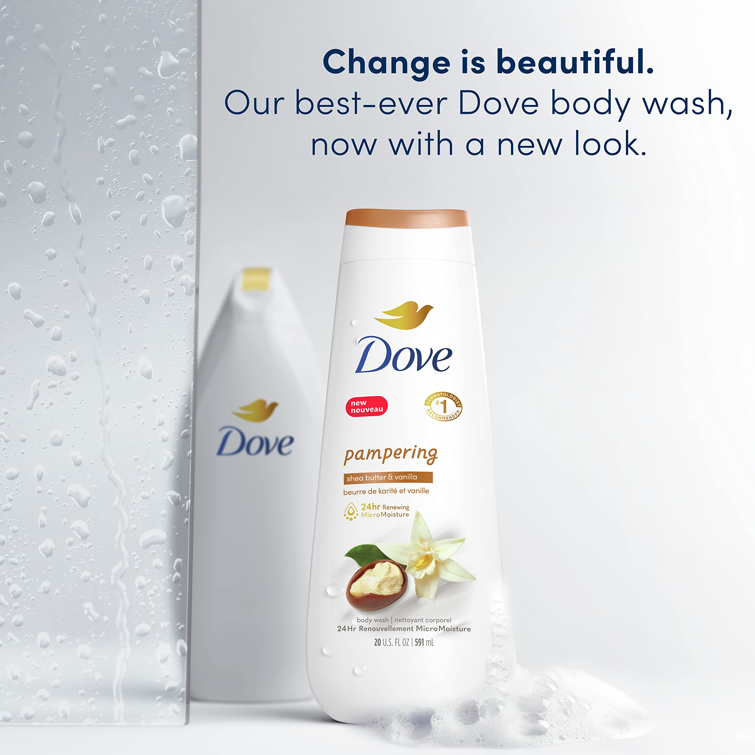 Foto 3 pulgar | Gel de Baño Dove Pampering con Manteca de Karité y Vainilla 600 Ml X 4 - Venta Internacional