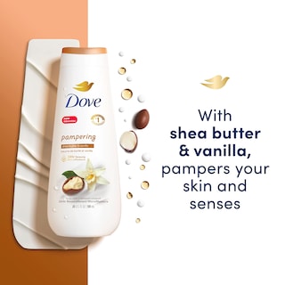 Foto 3 | Gel de Baño Dove Pampering con Manteca de Karité y Vainilla 600 Ml X 4 - Venta Internacional