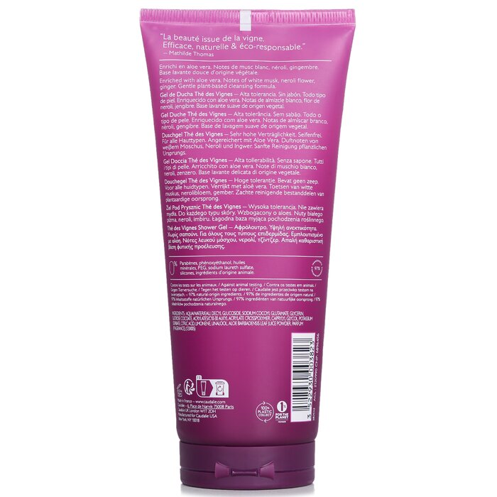 Foto 7 pulgar | Gel De Ducha Caudalie The Des Vignes, 100% Vegetal, 200 Ml - Venta Internacional.