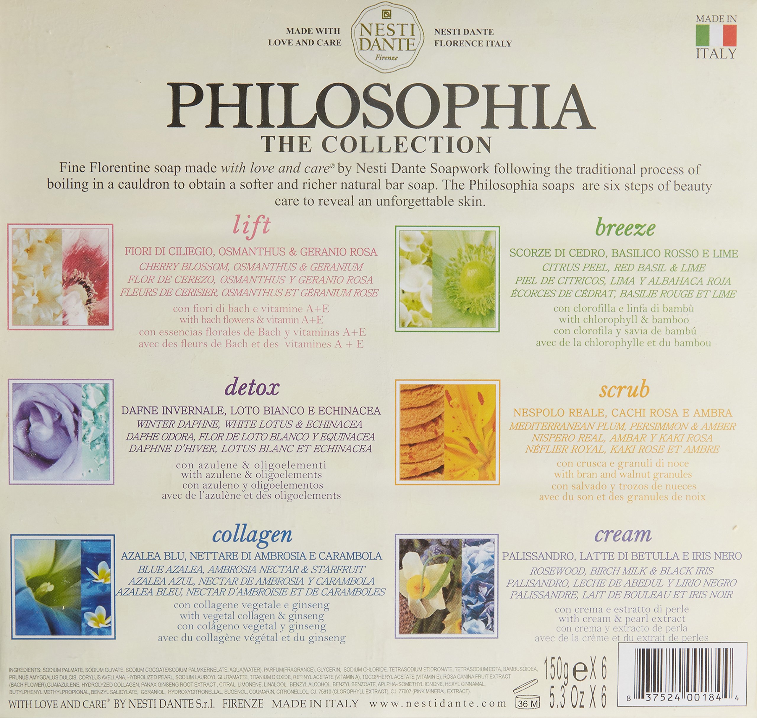 Foto 3 pulgar | Colección De Jabones Nesti Dante Philosophia 6 X 150 G - Venta Internacional.