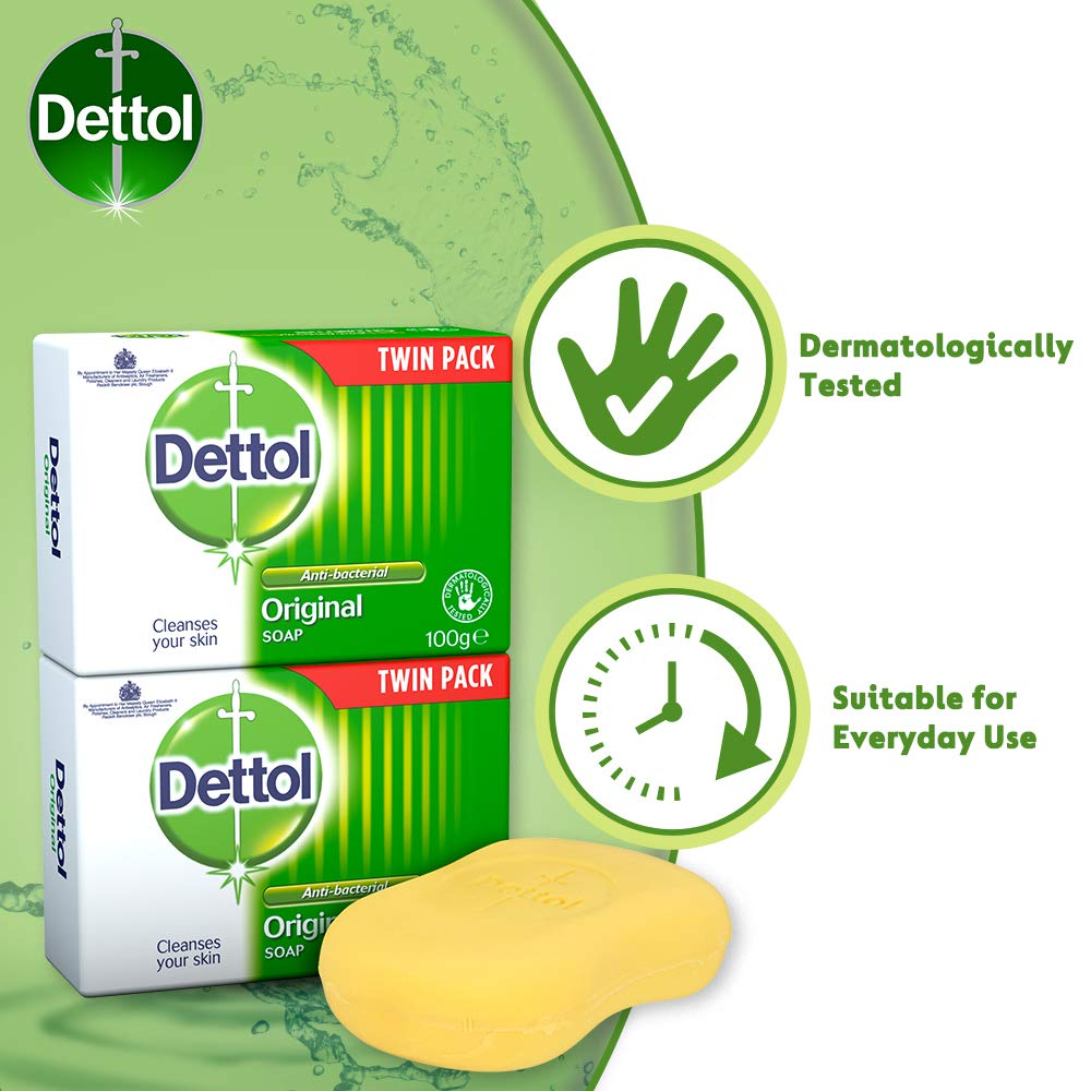 Foto 4 pulgar | Soap Dettol, Antibacteriano, Original, 100 G, Paquete Doble - Venta Internacional.