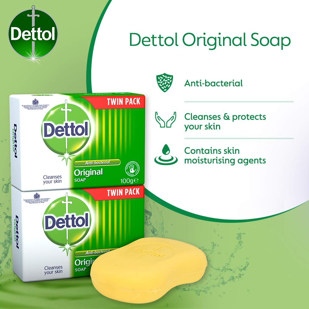Foto 6 pulgar | Soap Dettol, Antibacteriano, Original, 100 G, Paquete Doble - Venta Internacional.