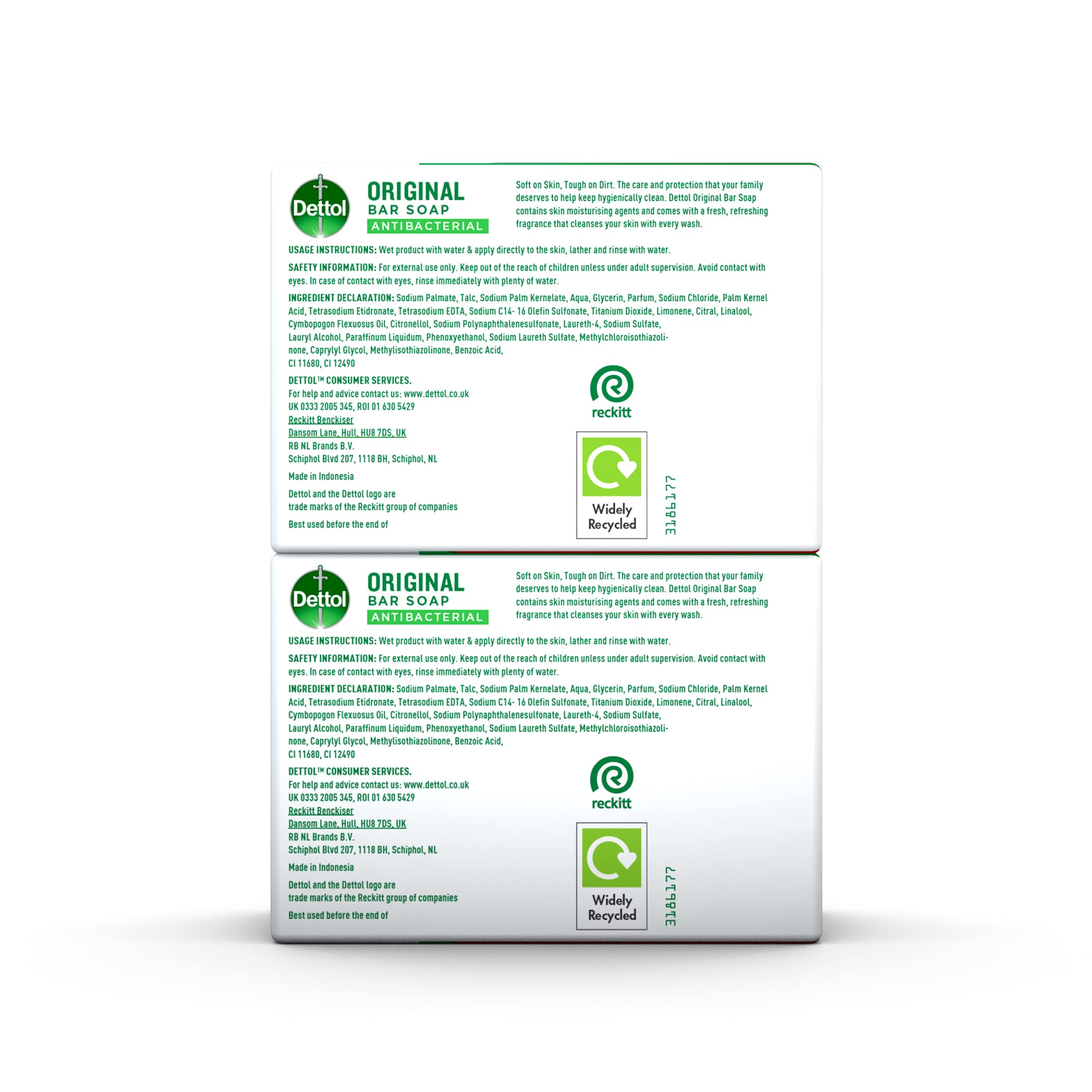 Foto 6 | Soap Dettol, Antibacteriano, Original, 100 G, Paquete Doble - Venta Internacional.