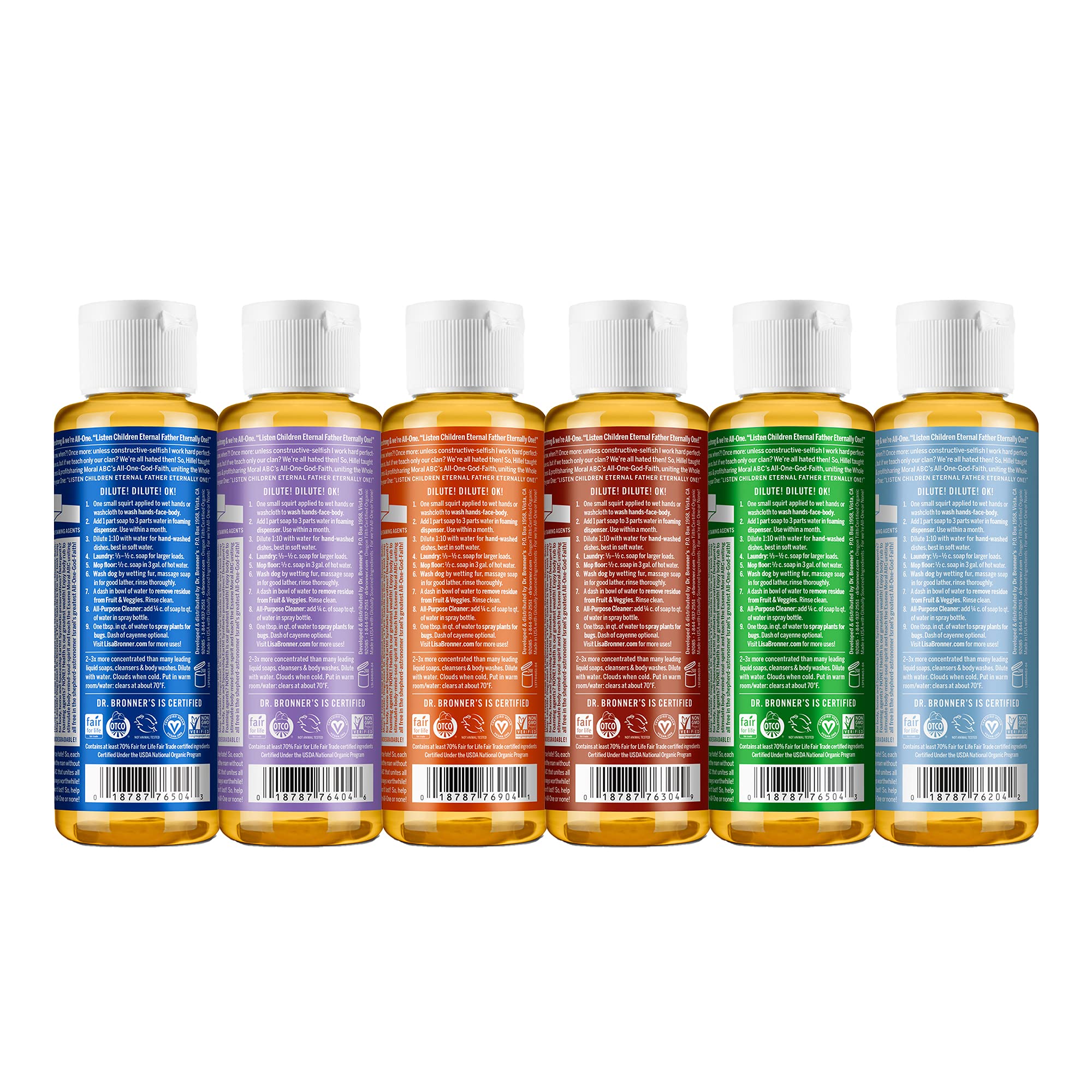 Foto 2 | Jabón Líquido Dr. Bronner's Pure-castile De 118 Ml, Paquete Variado - Venta Internacional.
