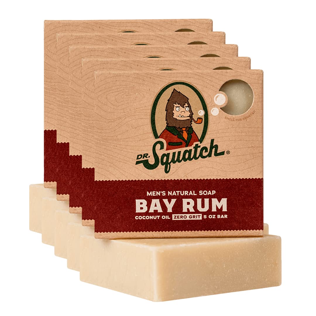Foto 1 | Jabón En Barra Dr. Squatch All Natural Para Hombre, Paquete De 5 Unidades, Bay Rum - Venta Internacional.