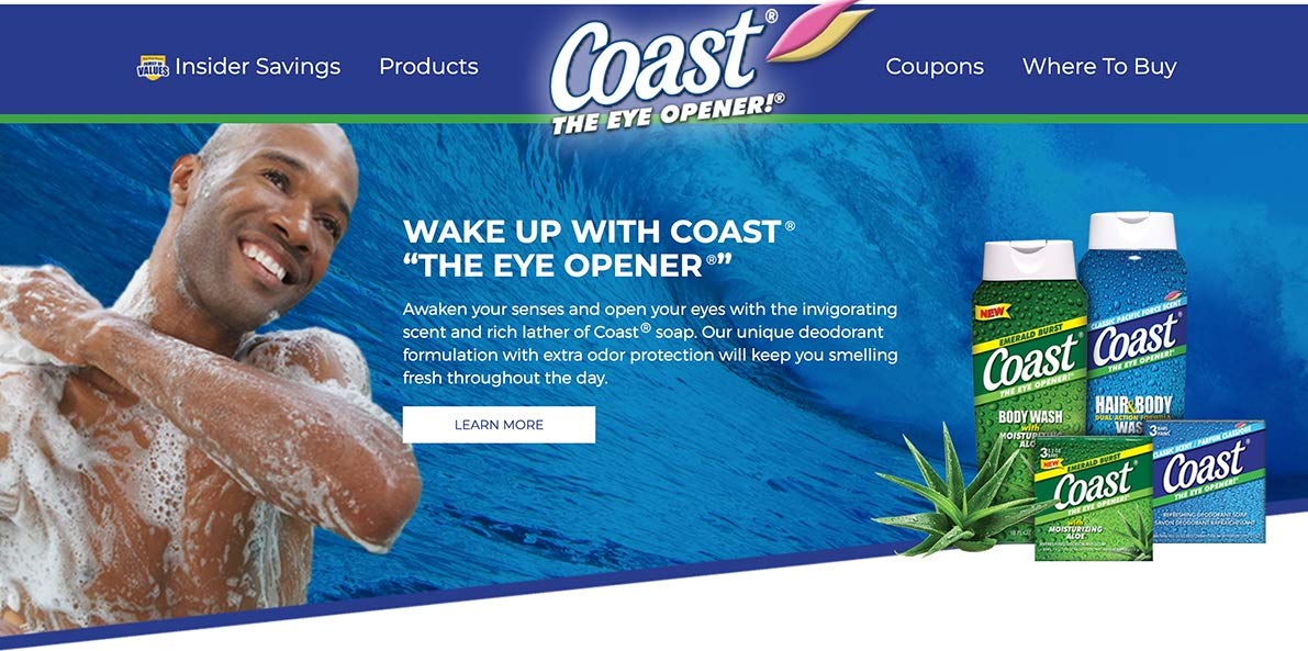 Foto 6 | Desodorante Refrescante Soap Bar Coast 120 Ml X 4 - Venta Internacional.