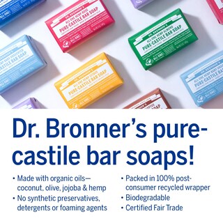 Foto 4 | Jabón En Barra Dr. Bronner's Pure-castile Lavender, 150 Ml, Paquete De 6 - Venta Internacional.
