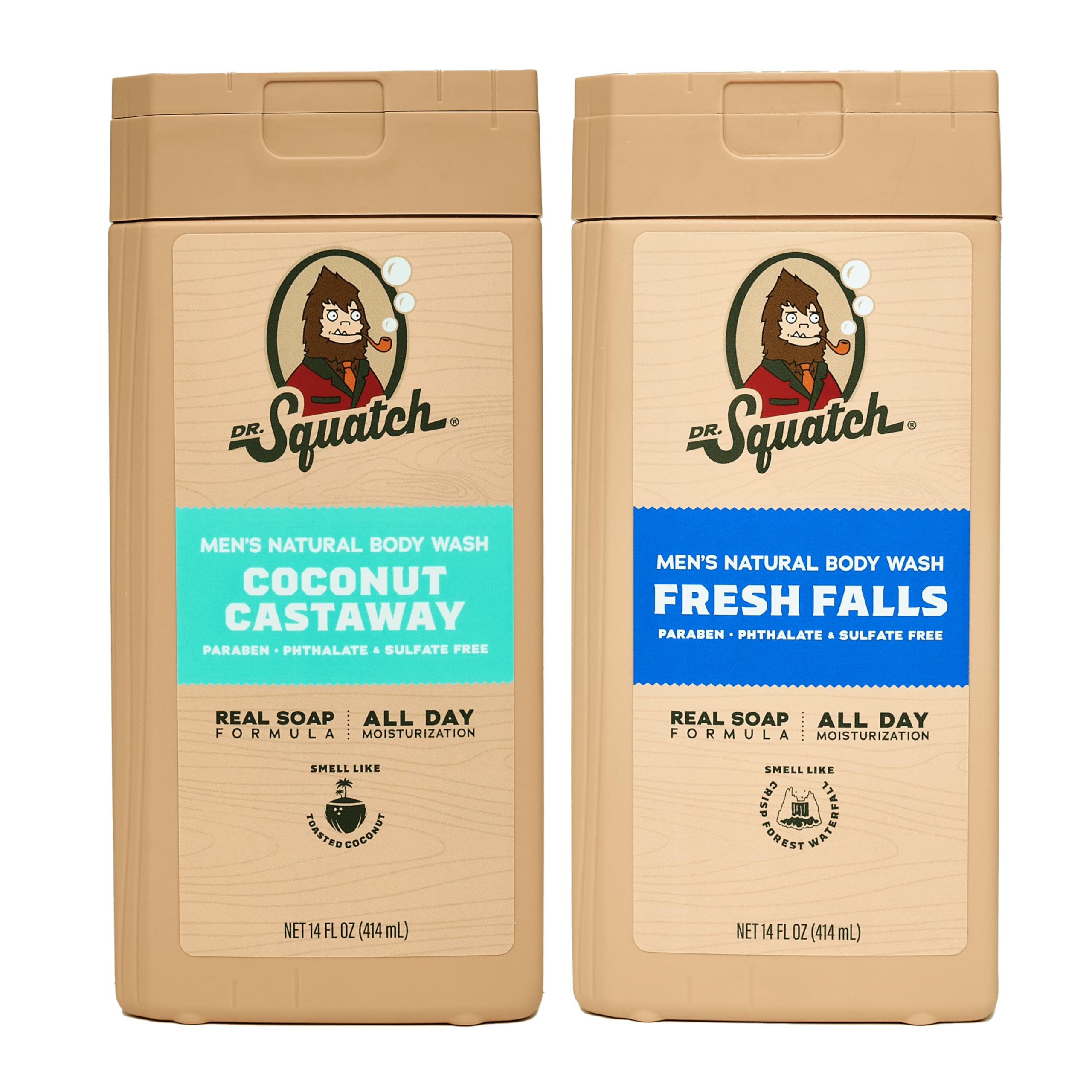 Foto 1 | Gel de Baño Dr. Squatch Natural Fresh Falls + Coconut 414 Ml Paquete de 2 - Venta Internacional
