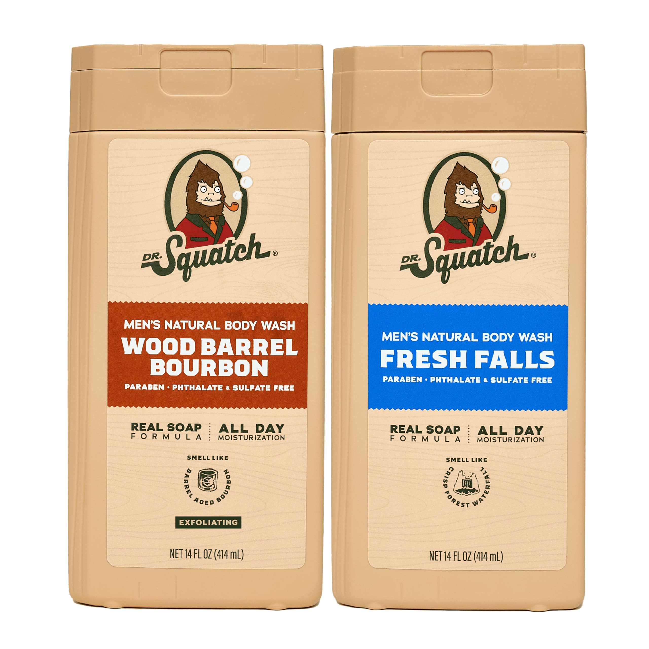 Foto 1 | Jabon Dr. Squatch Wood Barrel Bourbon + Fresh Falls Paquete De 2 - Venta Internacional