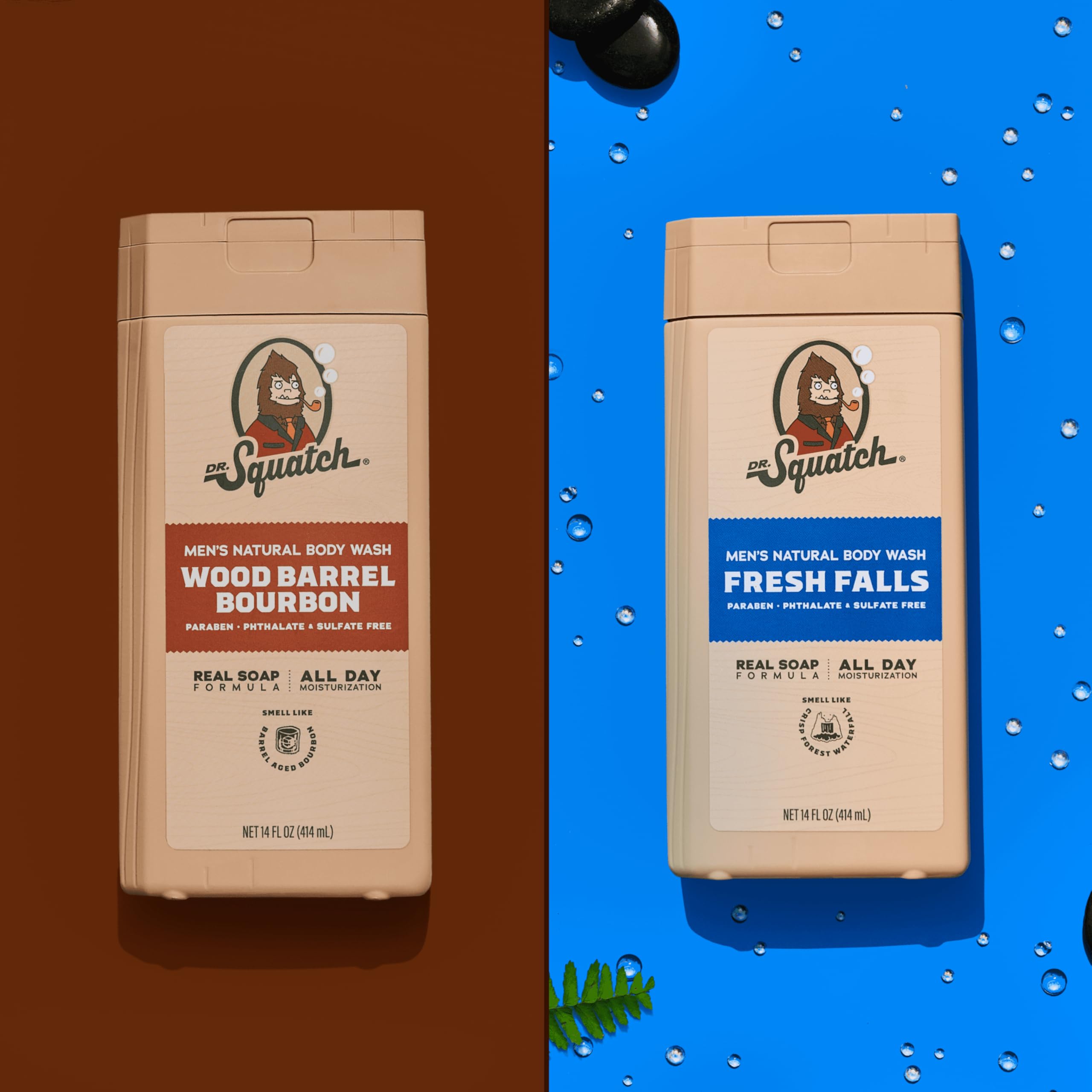 Foto 6 | Jabon Dr. Squatch Wood Barrel Bourbon + Fresh Falls Paquete De 2 - Venta Internacional