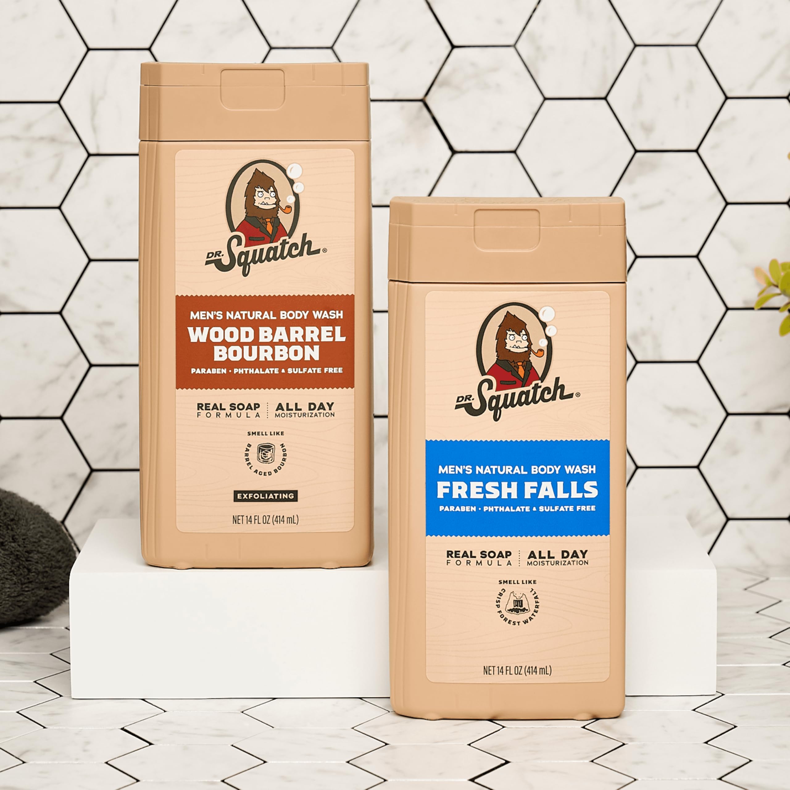 Foto 7 | Jabon Dr. Squatch Wood Barrel Bourbon + Fresh Falls Paquete De 2 - Venta Internacional