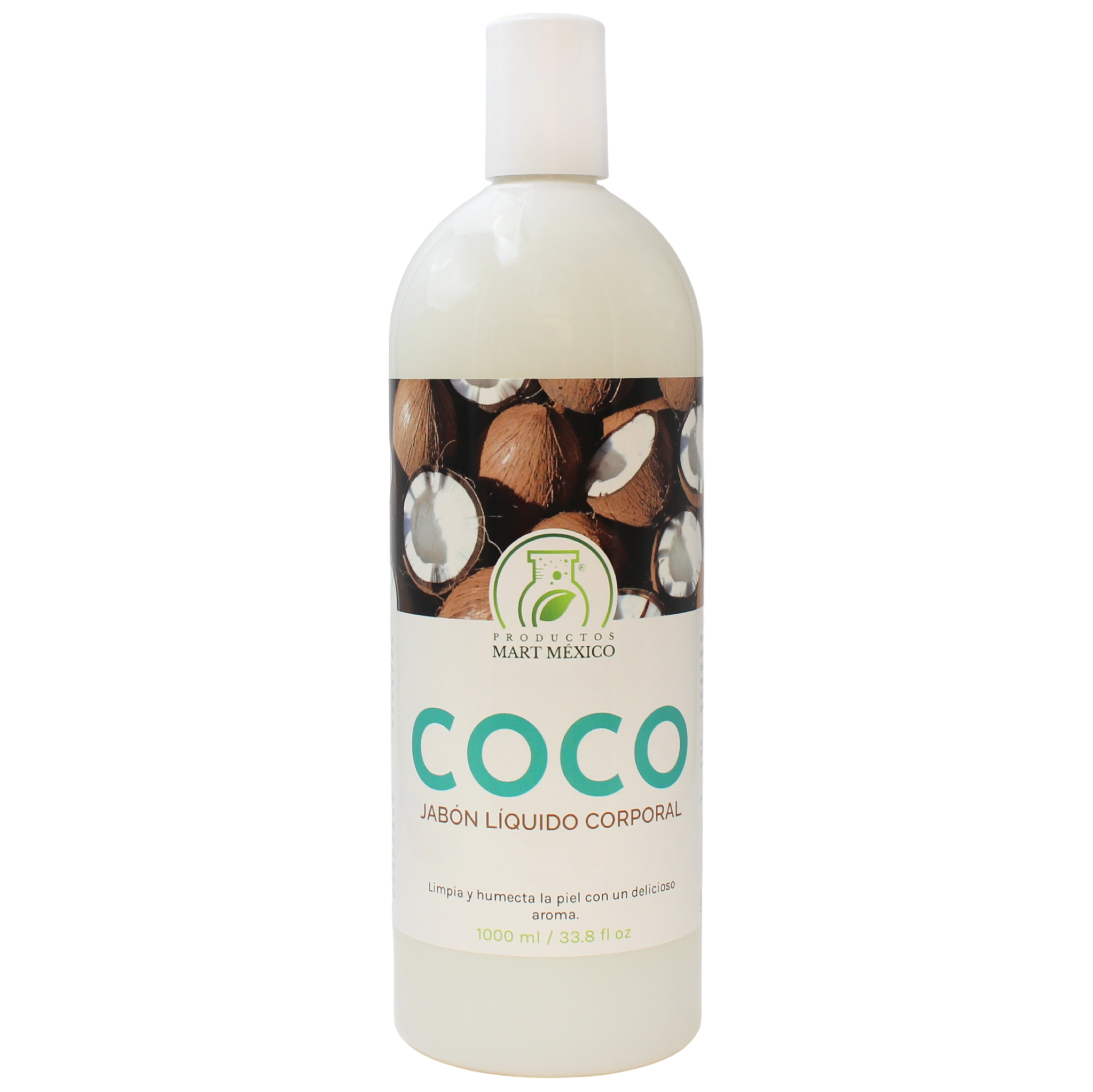 Jabón Líquido De Coco Corporal Calmante - Exfoliante 
Productos Mart 1 Litro