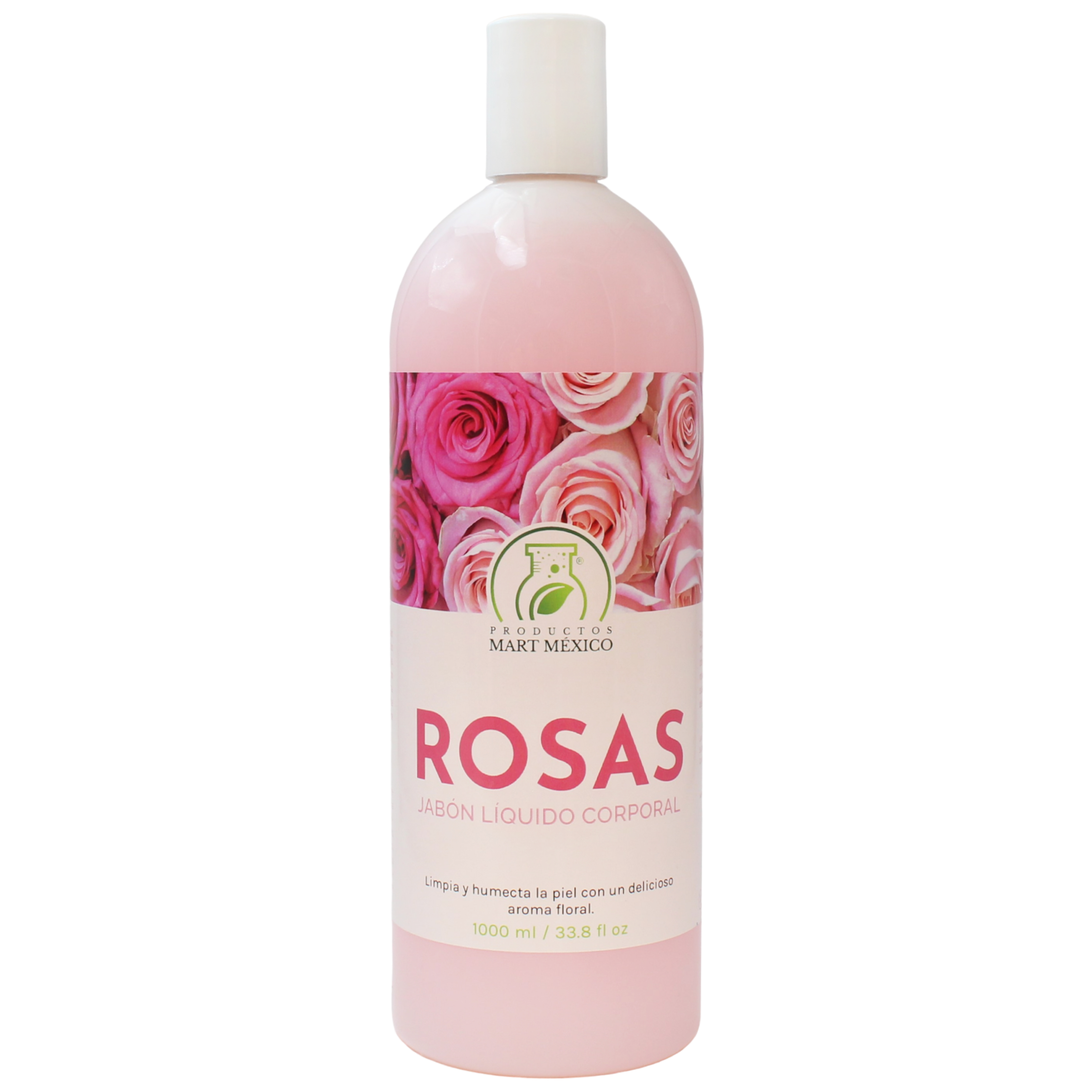 Jabón Líquido De Rosas Corporal Hidratante - Antioxidante
Productos Mart 1 Litro