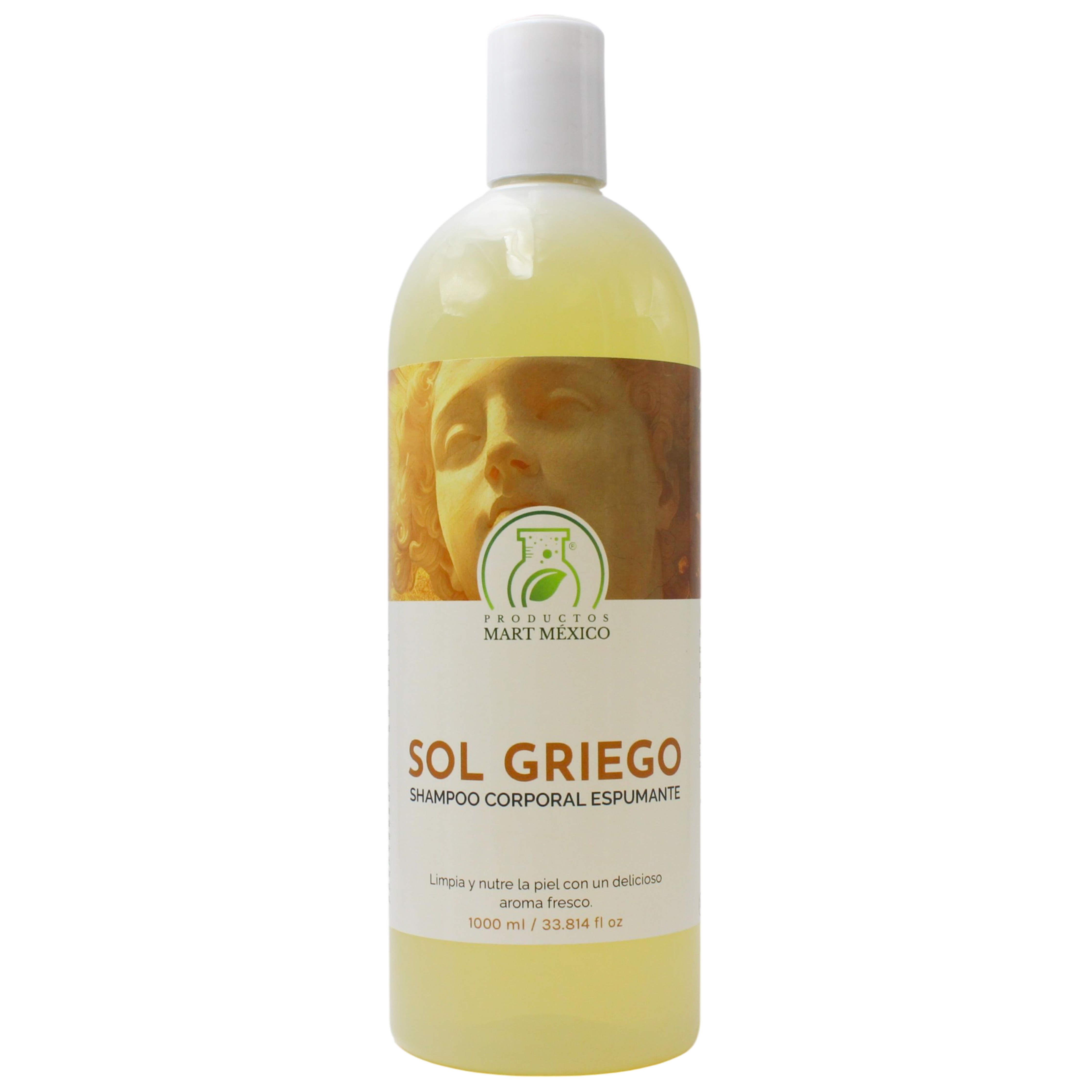 Shampoo Espumante Sol Griego Corporal Antioxidante
Productos Mart 1 Litro