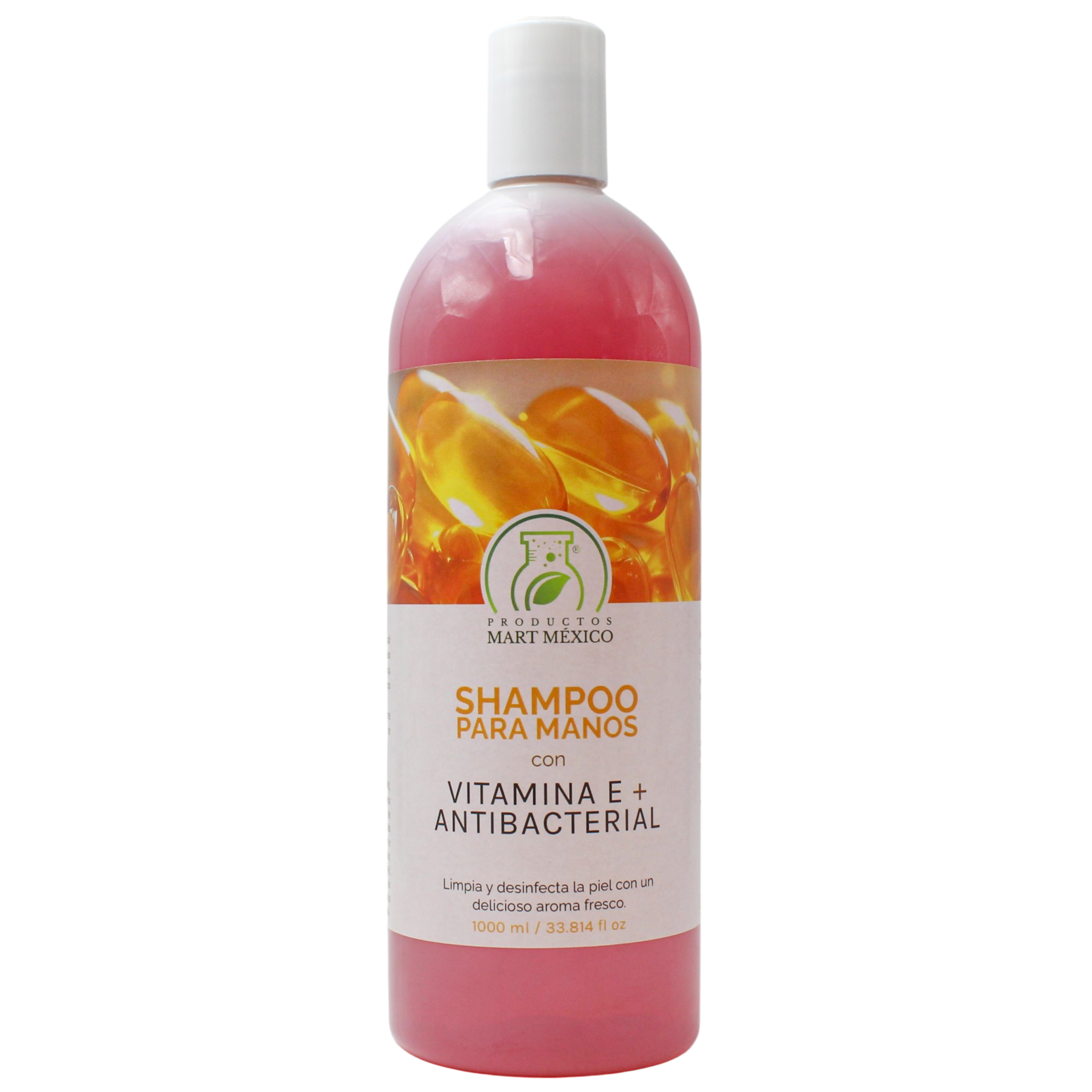 Shampoo Antibacterial con Vitamina E Corporal Hidrata Productos Mart 1 l