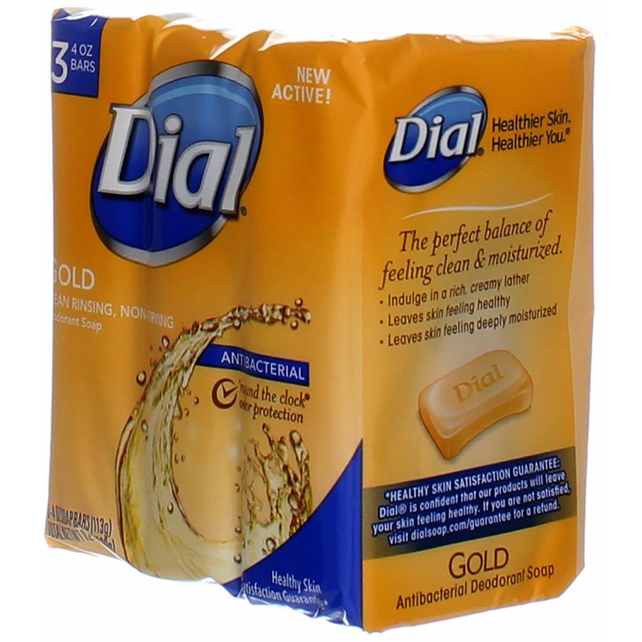 Foto 7 pulgar | Desodorante Antibacteriano Soap Dial, Dorado, 120 Ml, 3 Barras, Paquete De 4 - Venta Internacional.