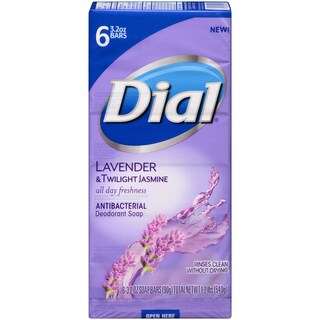 Foto 1 | Desodorante Antibacteriano Soap Dial, Lavanda Y Jazmín, 6 X 90 G - Venta Internacional.