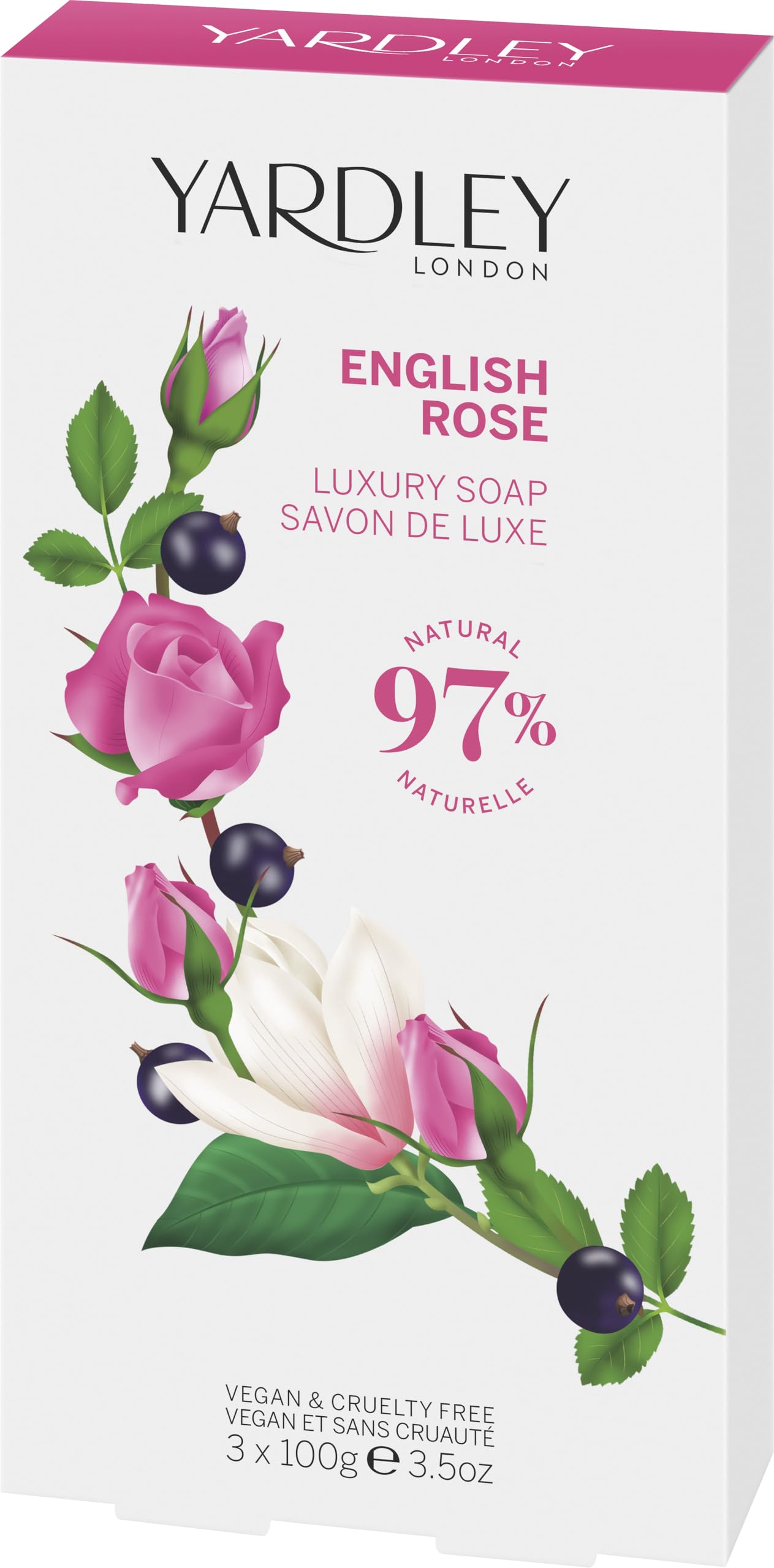 Foto 1 | Set De Jabón Yardley English Rose Luxury Para Mujer 3 Unidades - Venta Internacional.