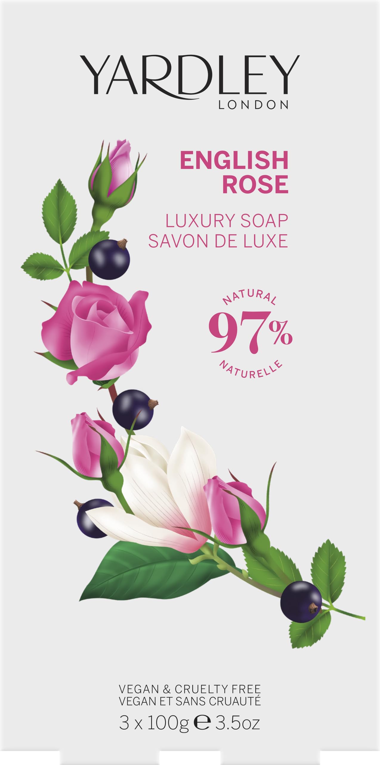 Foto 2 | Set De Jabón Yardley English Rose Luxury Para Mujer 3 Unidades - Venta Internacional.