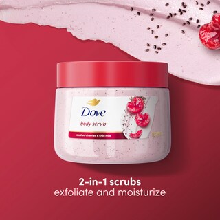 Foto 2 | Exfoliante Corporal Dove Cherry & Chia Que Exfolia La Piel Suave De 443 Ml - Venta Internacional.