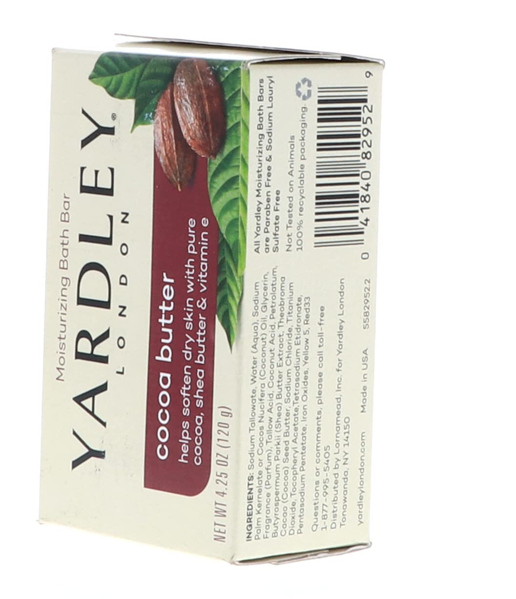Foto 7 pulgar | Barra Hidratante Yardley, Manteca De Cacao, Chocolate, 125 Ml - Venta Internacional.