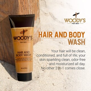 Foto 2 | Gel de Baño y Cabello Woody's 2 en 1 para Hombre 300 Ml Sin Sulfatos - Venta Internacional