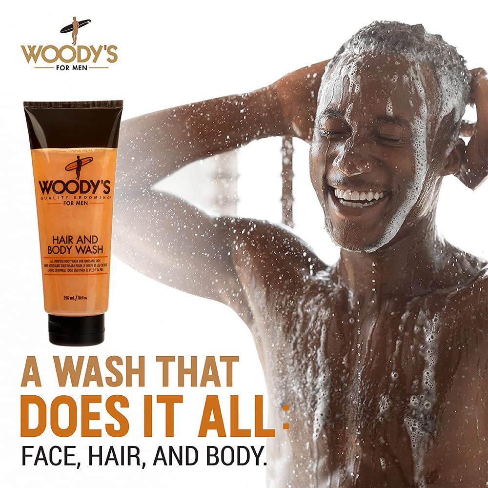 Foto 4 pulgar | Gel de Baño y Cabello Woody's 2 en 1 para Hombre 300 Ml Sin Sulfatos - Venta Internacional