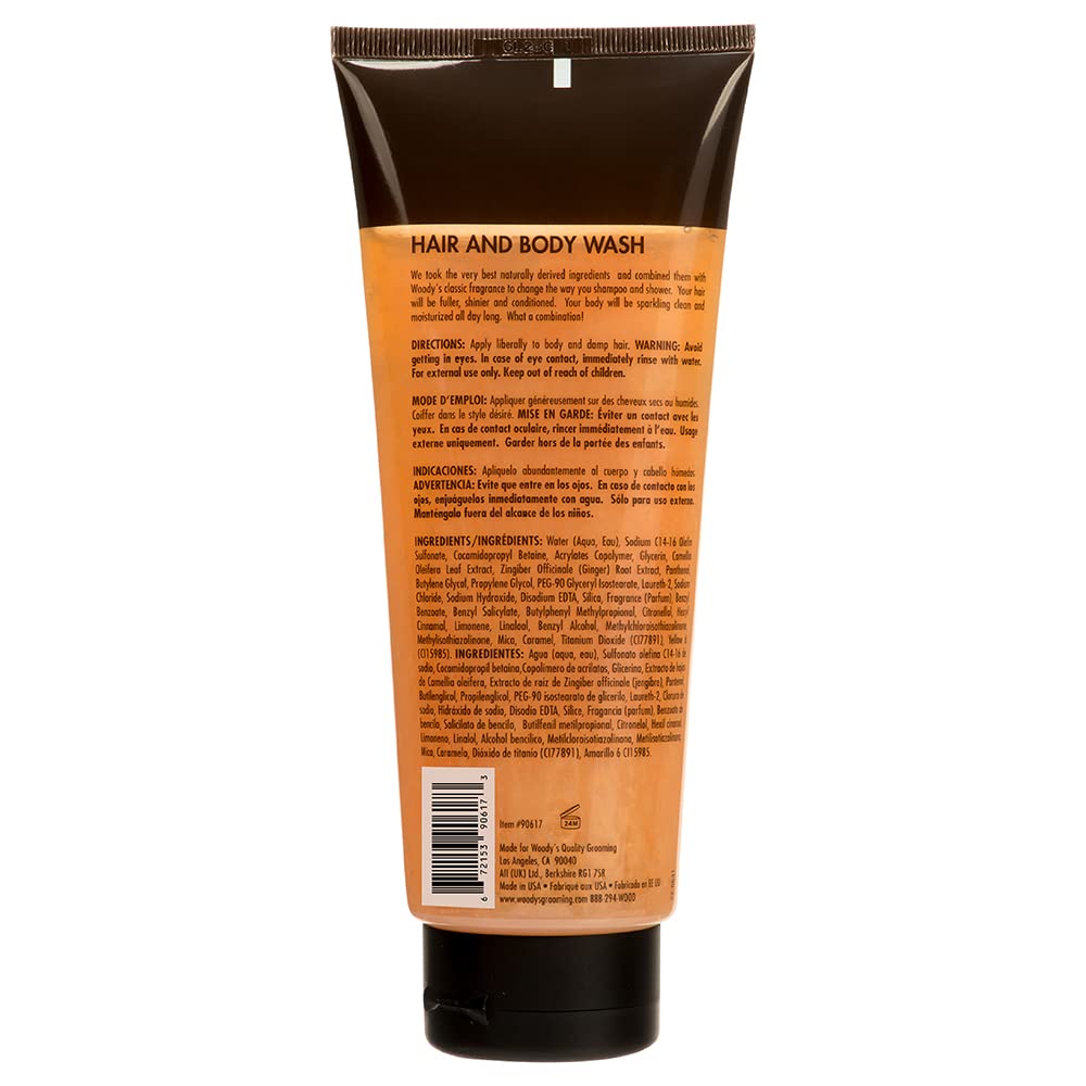 Foto 7 | Gel de Baño y Cabello Woody's 2 en 1 para Hombre 300 Ml Sin Sulfatos - Venta Internacional