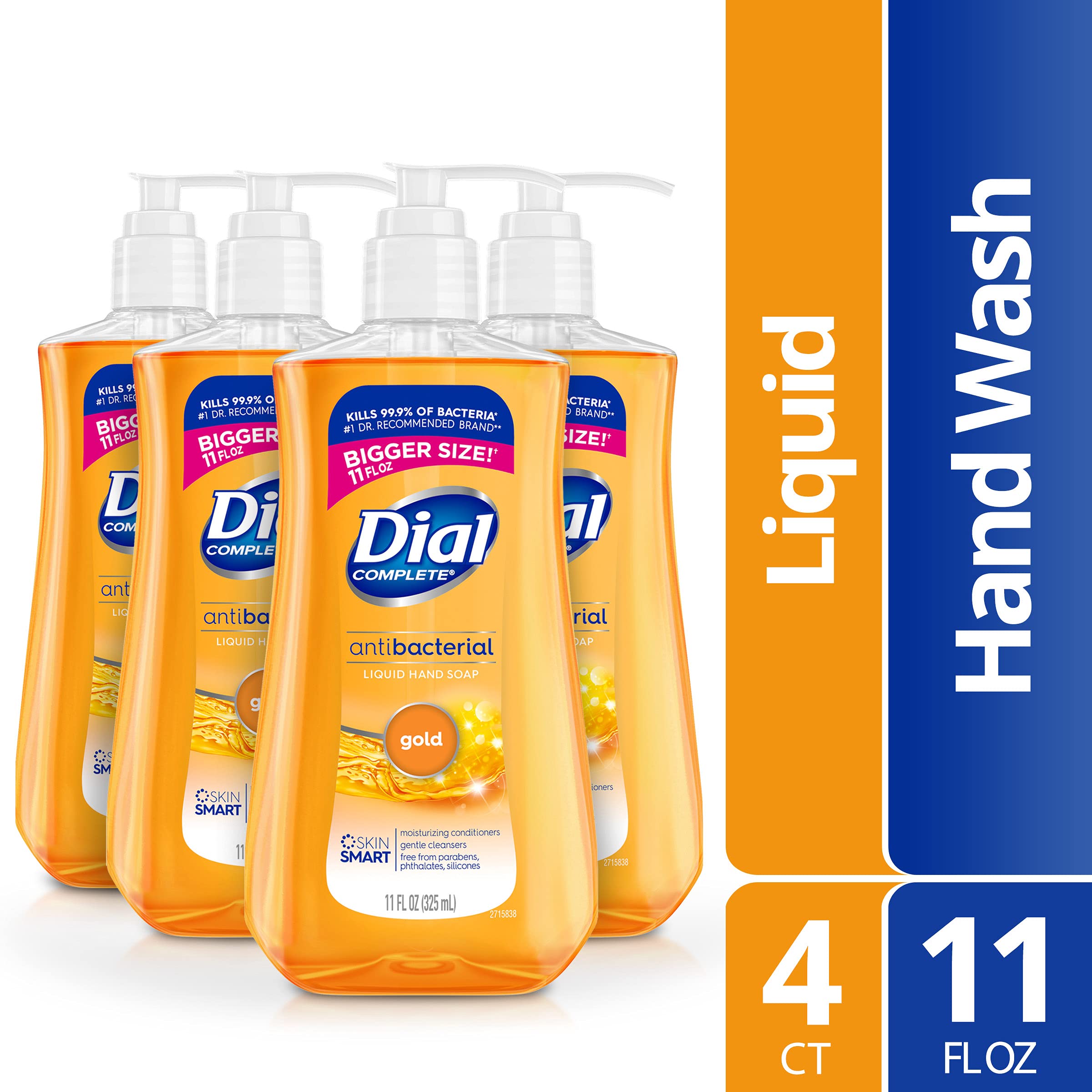 Foto 3 | Jabón De Manos Con Esfera, Antibacteriano, Oro Líquido, 325 Ml (paquete De 4) - Venta Internacional.