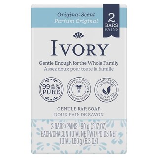Foto 1 | Jabón en Barra Ivory Gentle Original Scent 90 ml 2 Unidades - Venta Internacional