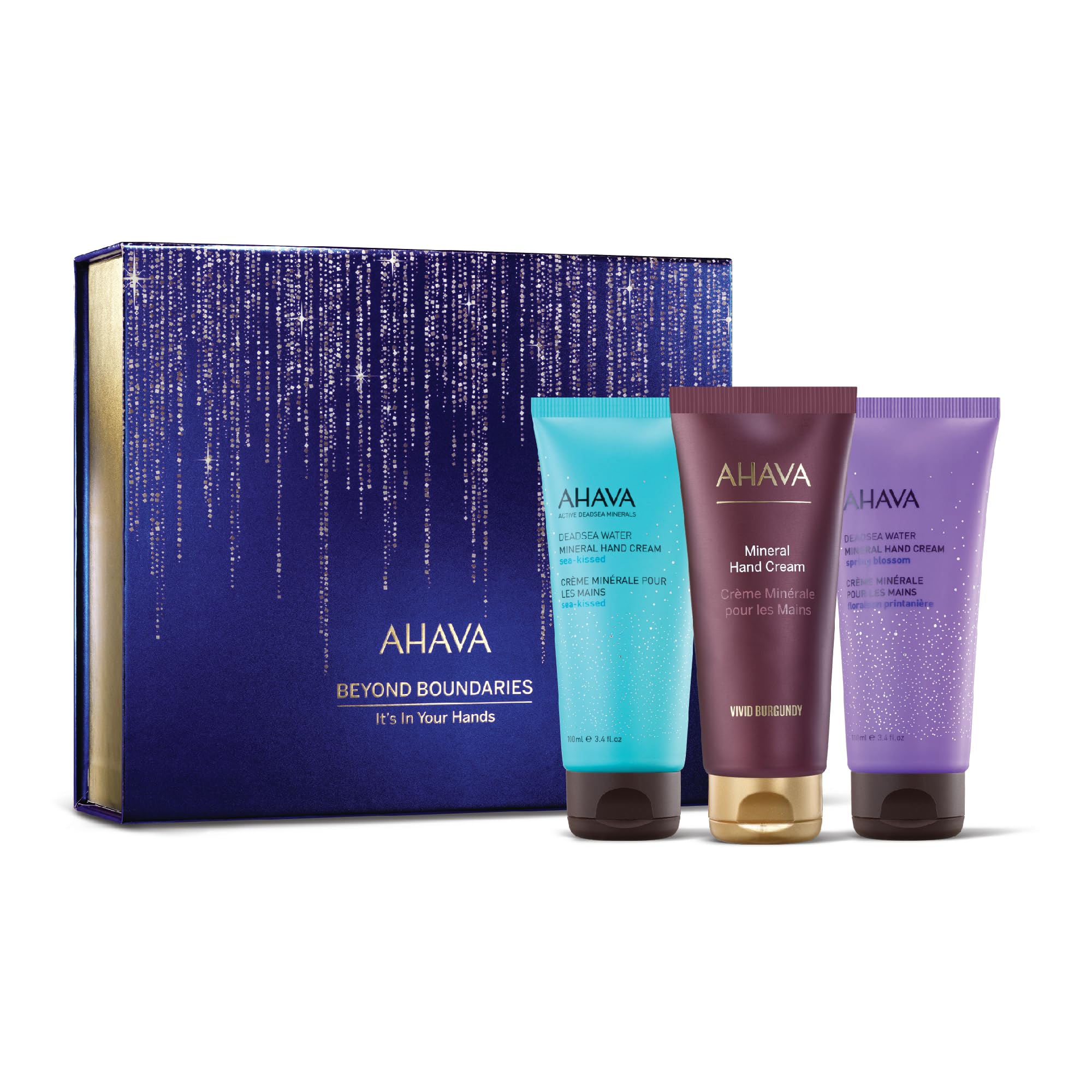 Set De Regalo Ahava It's In Your Hands Con 3 Cremas Minerales Para Manos - Venta Internacional.