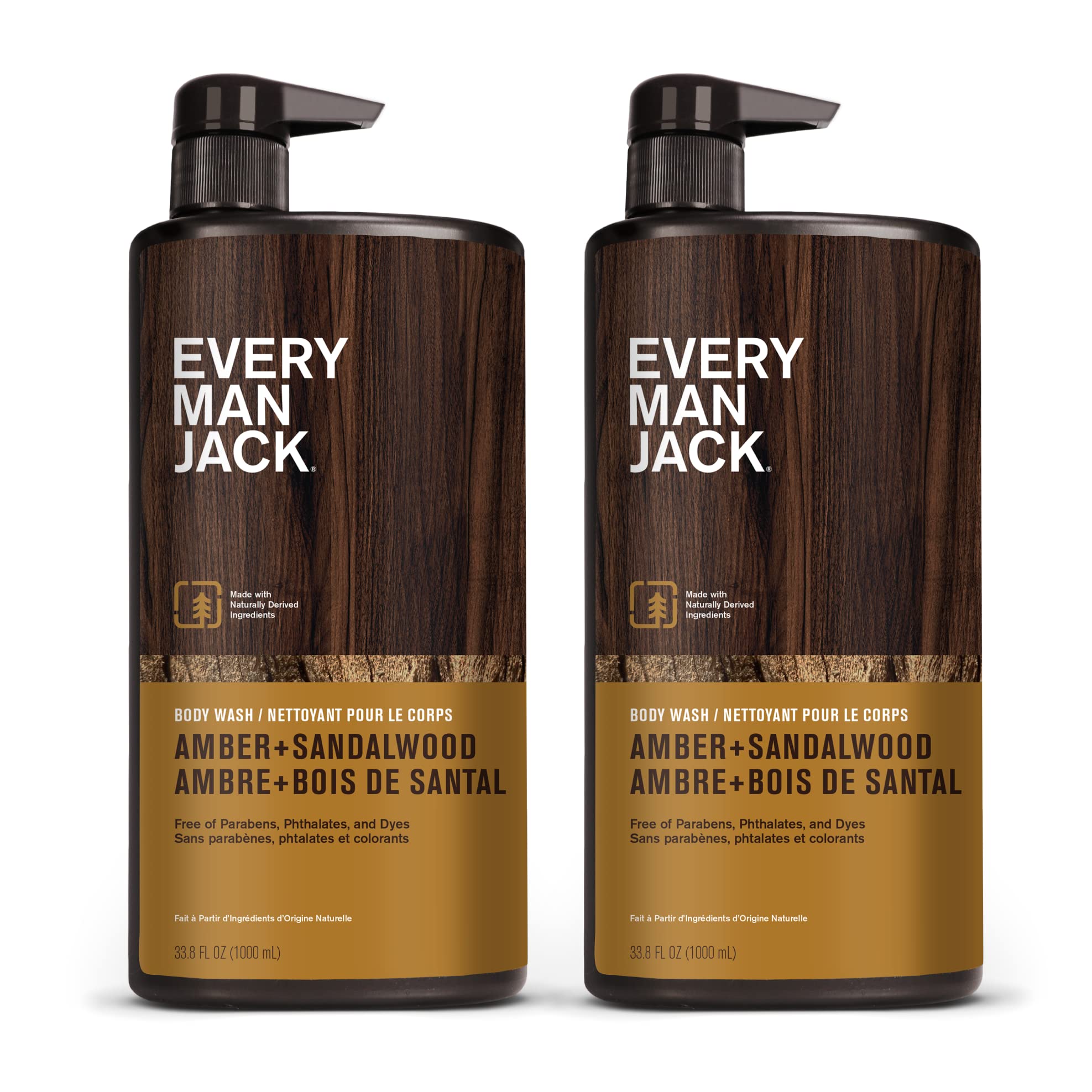 Foto 2 pulgar | Gel De Baño Every Man Jack Sandalwood And Amber, 1 Litro, Para Hombre - Venta Internacional.