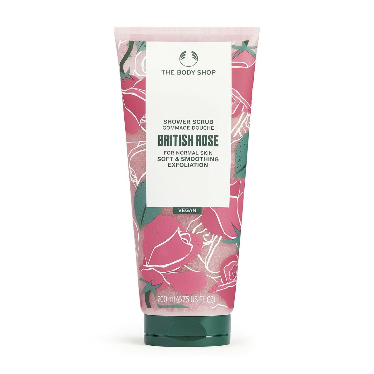 Exfoliante De Ducha The Body Shop British Rose Soft & Smooth 200 Ml - Venta Internacional.