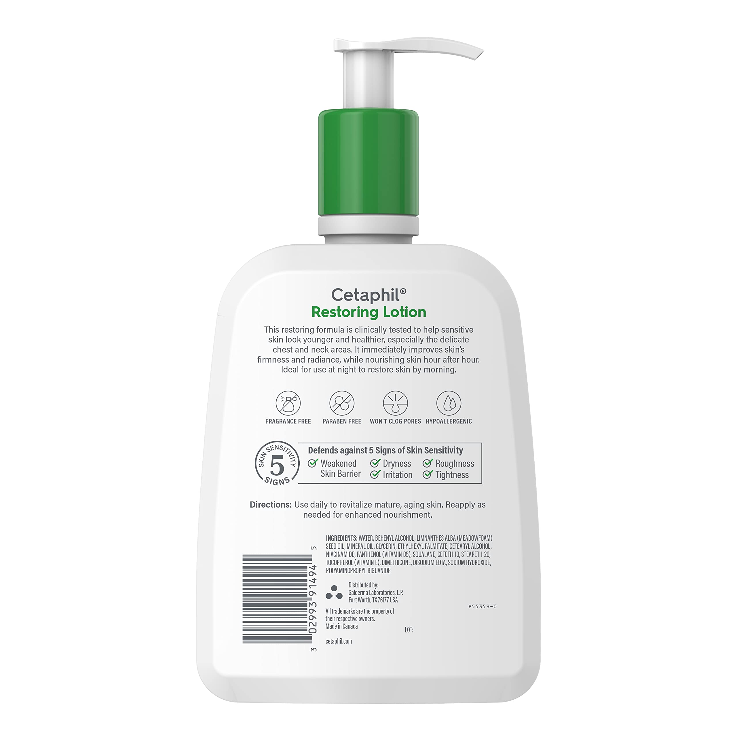 Foto 5 pulgar | Loción Corporal Cetaphil Restoring Con Antioxidantes 473 Ml Para El Envejecimiento - Venta Internacional.