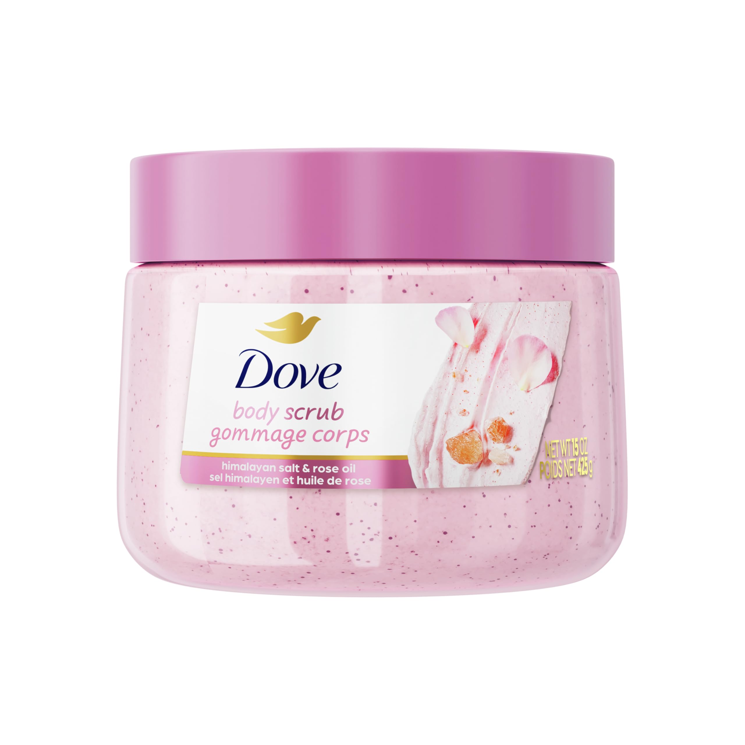 Foto 2 pulgar | Exfoliante Corporal Dove Con Sal Del Himalaya Y Aceite De Rosa, 443 Ml - Venta Internacional.