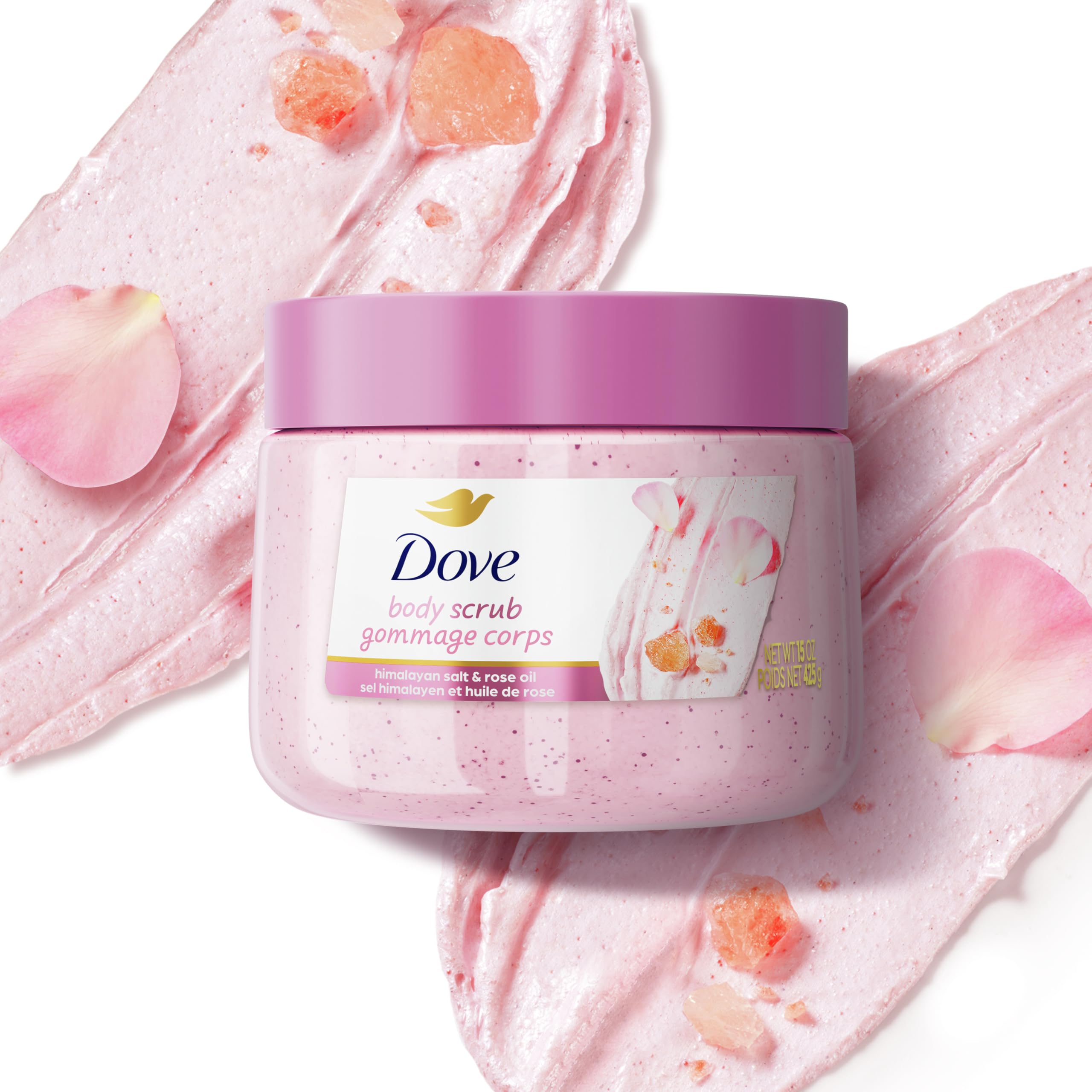 Foto 6 pulgar | Exfoliante Corporal Dove Con Sal Del Himalaya Y Aceite De Rosa, 443 Ml - Venta Internacional.