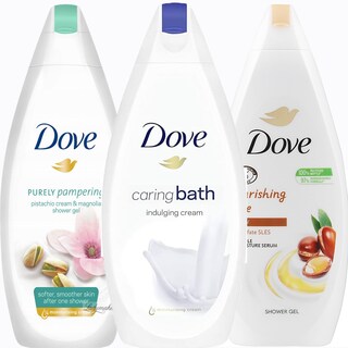 Foto 1 | Set de Gel de Baño Dove Variety 750 ml 3 Piezas -Venta Internacional