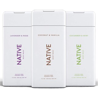 Foto 1 | Gele de Baño Native Natural sin SLS ni Parabenos 300 ml 3 Piezas - Venta Internacional