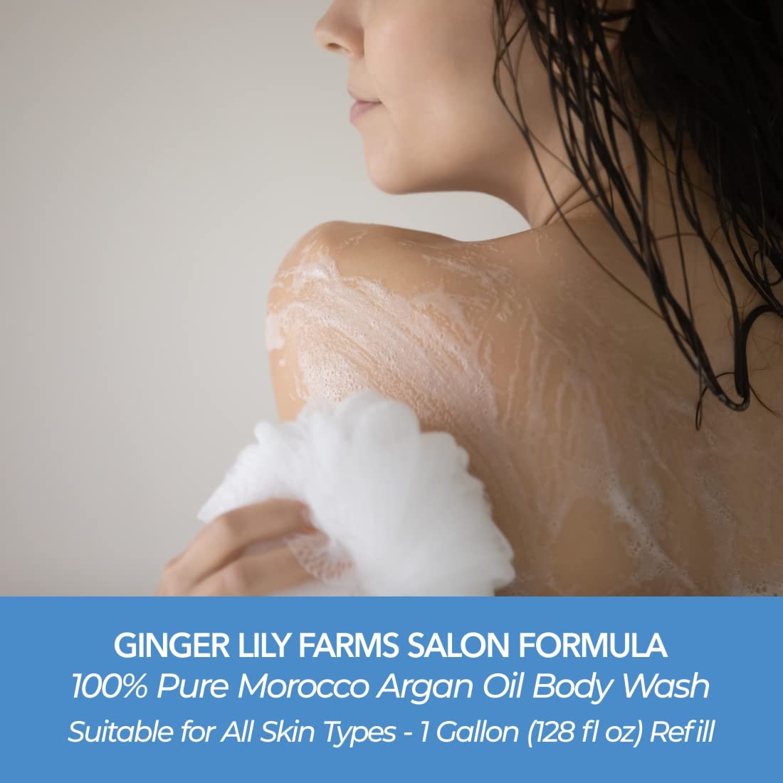 Foto 5 pulgar | Gel de Baño Ginger Lily Farms Salon con Aceite de Argán 100% Puro 1 l - Venta Internacional