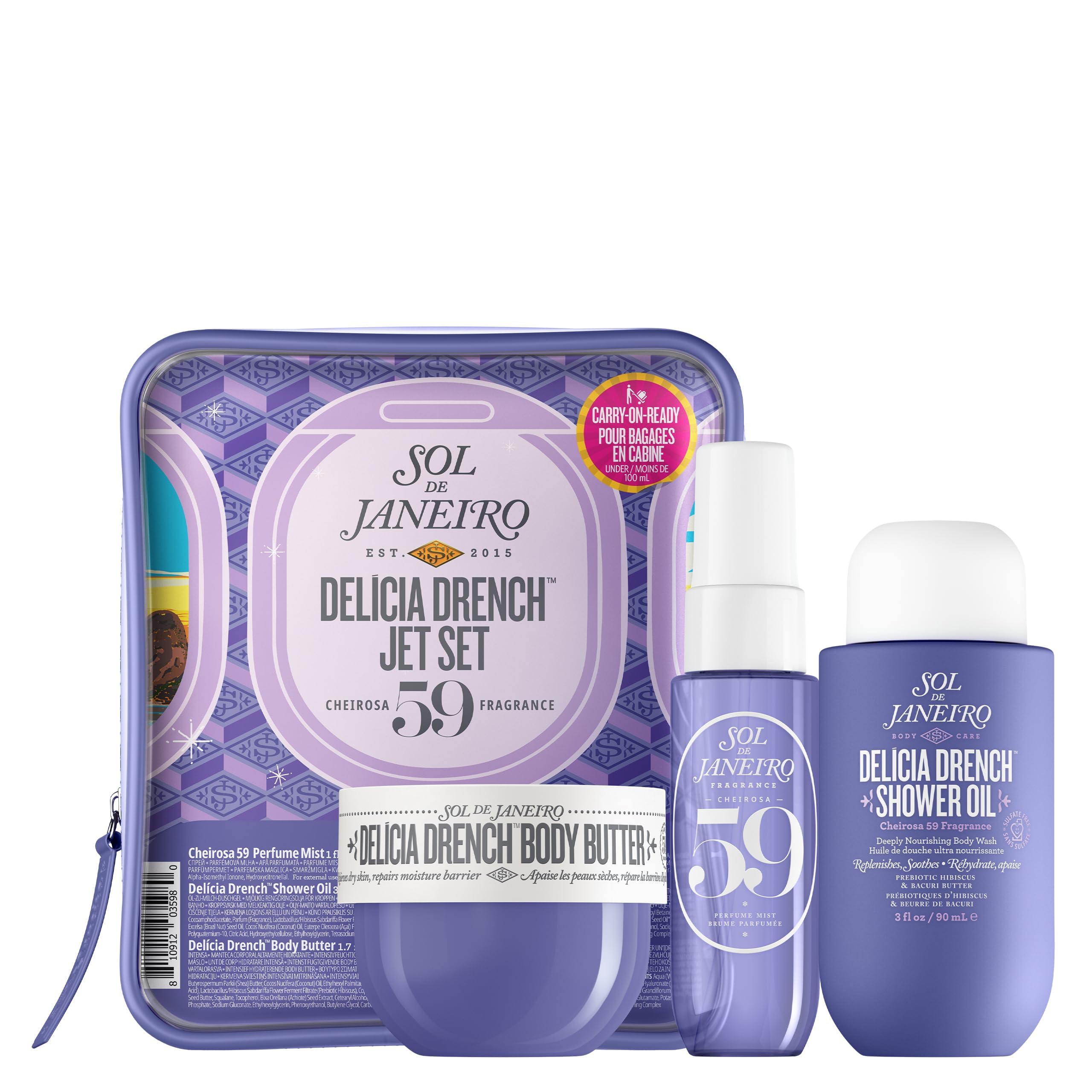 Foto 2 | Set de Cuidado de la Piel Sol aneiro Delicia Drench 3 Piezas- Venta Internacional